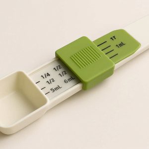 Innovative Adjustable Measuring Spoon Tool Sliding Cover Scales Multi Volume Kitchen Gadget For Cooking Baking Liquid Powder