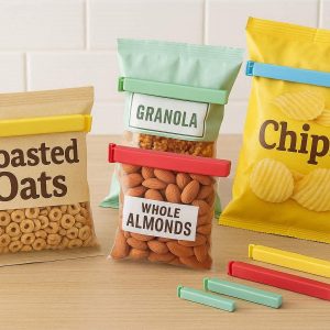 Premium Airtight Food Sealing Clips Set Multiple Sizes Plastic Bag Grippers For Kitchen Pantry Storage Cereal Snacks