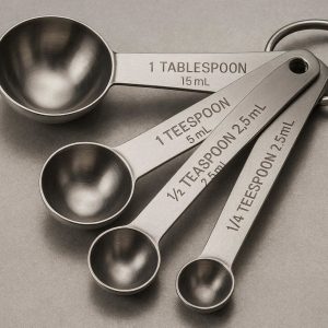 14 Commercial Grade Stainless Steel Measuring Spoons Heavy Duty Metal Ring Nested Storage Spoons For Chefs Cooking Bakers